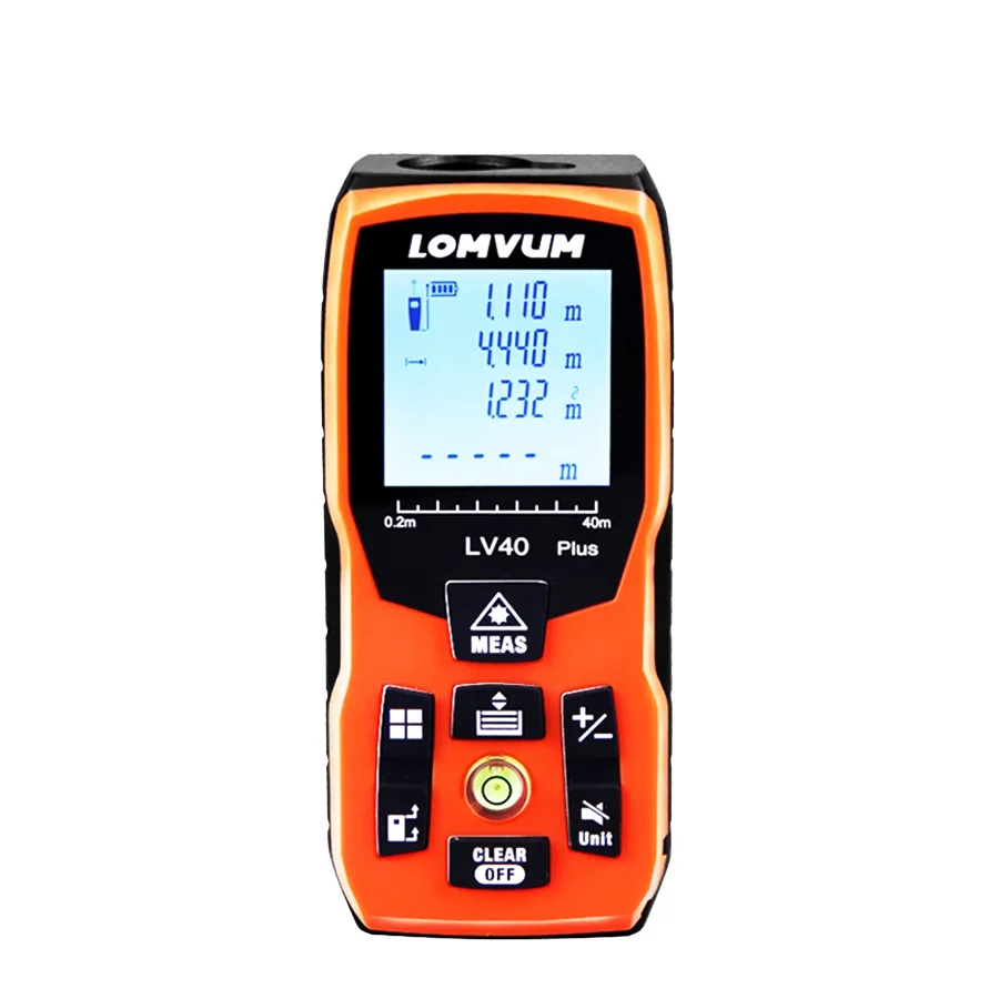 LOMVUM LV Plus NEW USB Bubble Charging Level 100m Rangefinders Digital Laser Distance Meter Tape
