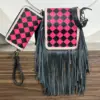 Black & Pink Checkered