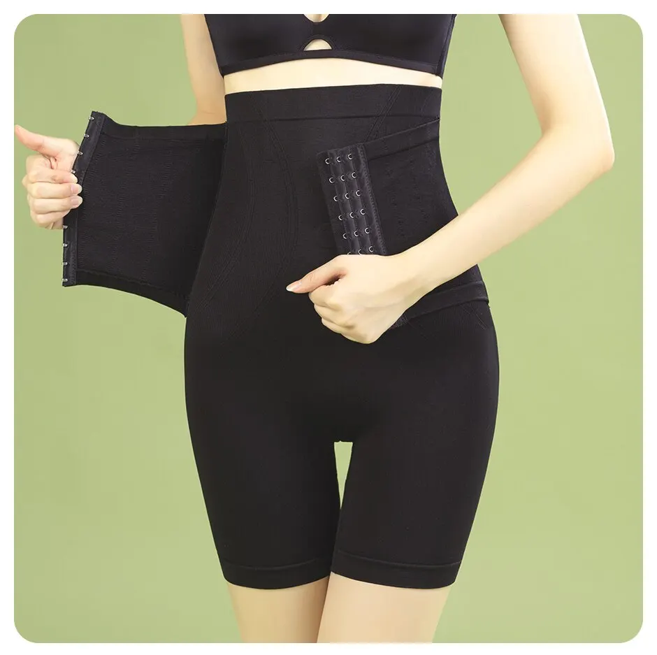 Flarixa High Waist Waist Trainer Panties Women Body Shaper Tummy Slimming Underwear Boxer Hips