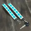Turquoise & White Checkered