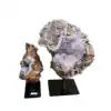 White Crystal with Brown Host Rock