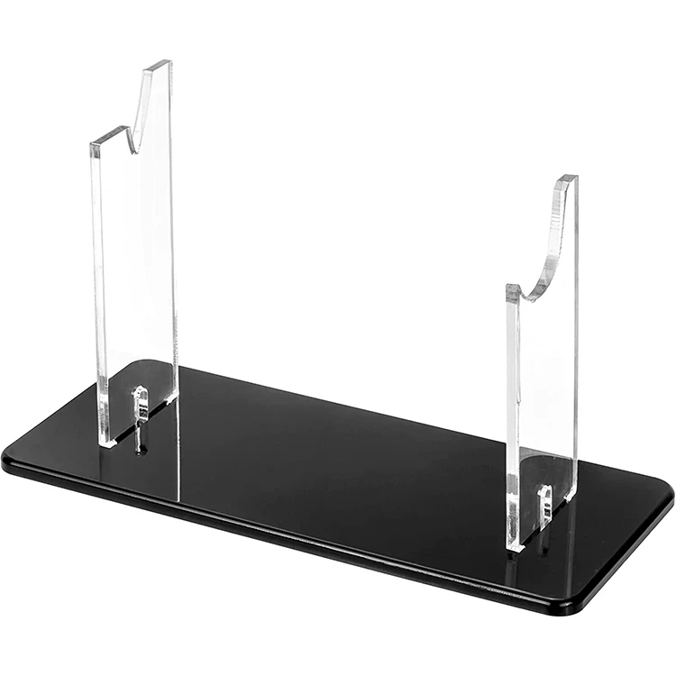 Yageli Factory Custom Clear Transparent Lucite Knife Holder Acrylic Hunting Pocket Knife Display Stand