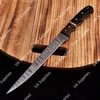 Damascus Steel & Black Resin, Rosewood