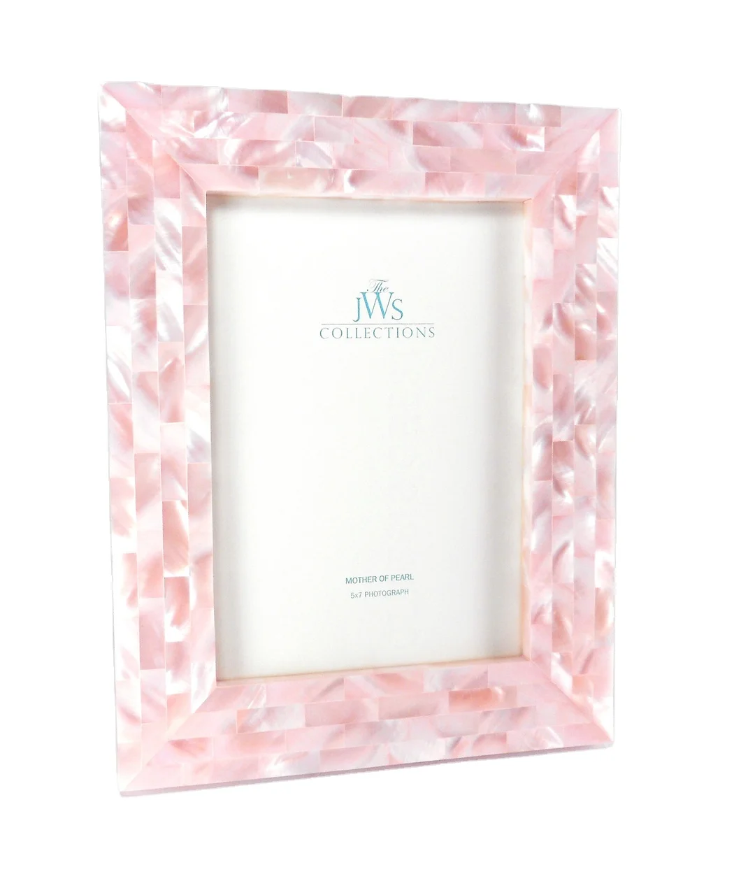 The Jws Collections Mother-of-Pearl Picture Frame, White, 4 x 6