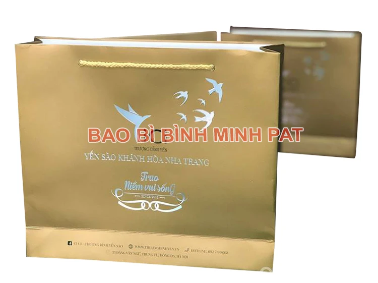 Luxury Custom Size Package Paper Handle Paper Bag Kraft Paper Shopping Bag