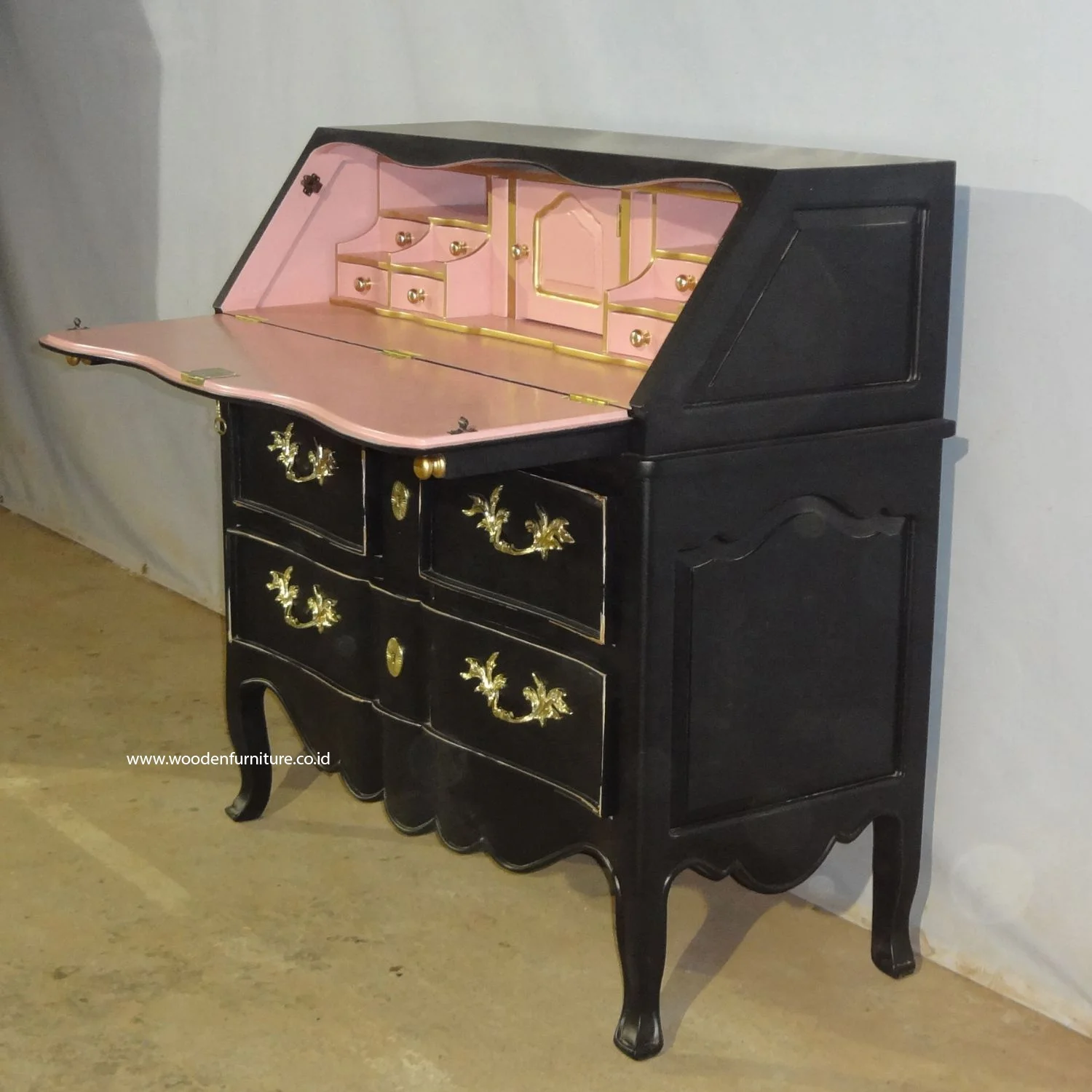 Antique Reproduction Study Table French Style Desk Designed For