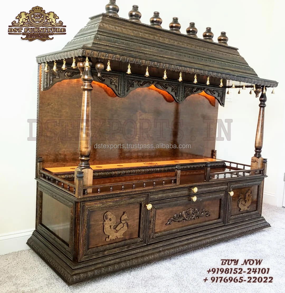 Gorgeous Pooja Mandir Designs For Home Dst Teak Wood Temple Collection ...