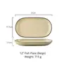 Plato ovalado de 12 pulgadas (Beige)
