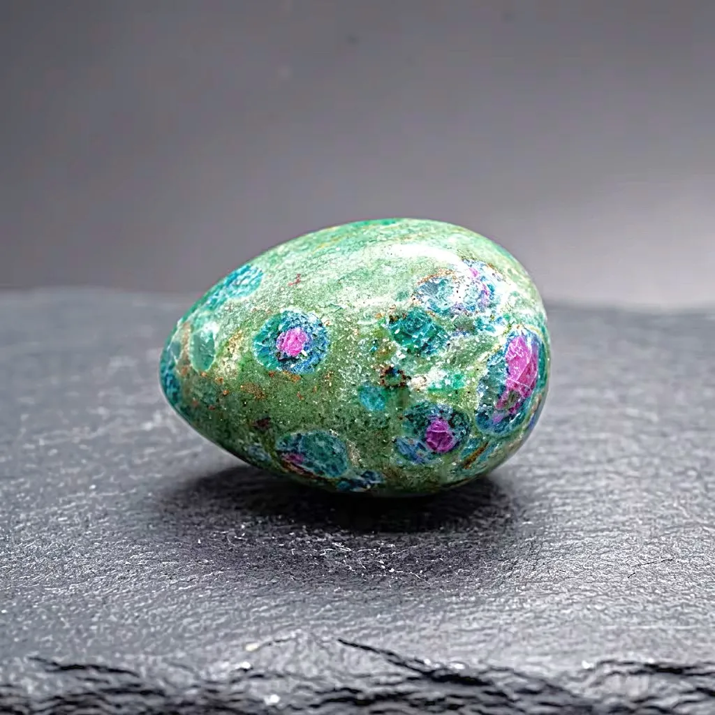Natural Ruby in Fushite Small Size Gemstone Eggs Wholesale Crystal Crafts Natural Stones Reiki Rocks Minerals Feng Shui  Egg