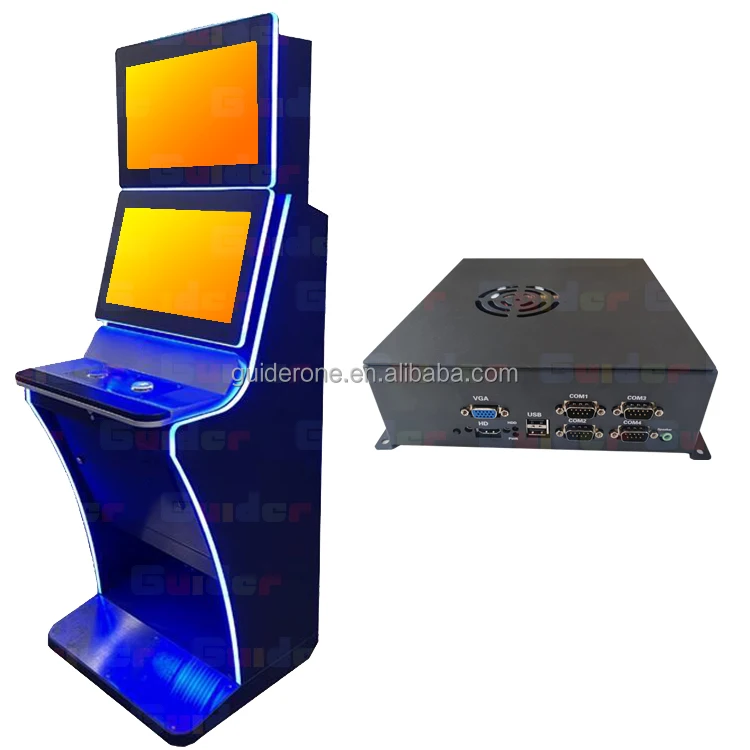 Новая рекламная акция усовершенствованная высокопрочная 24-дюймовая игра с двойным сенсорным экраном и монетоприемником платиновым 3 навыками