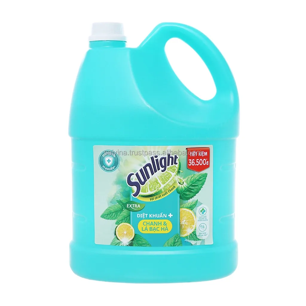 Sunlight Extra Green Tea Dishwashing Liquid Eliminates 5 Fishy Odors 3