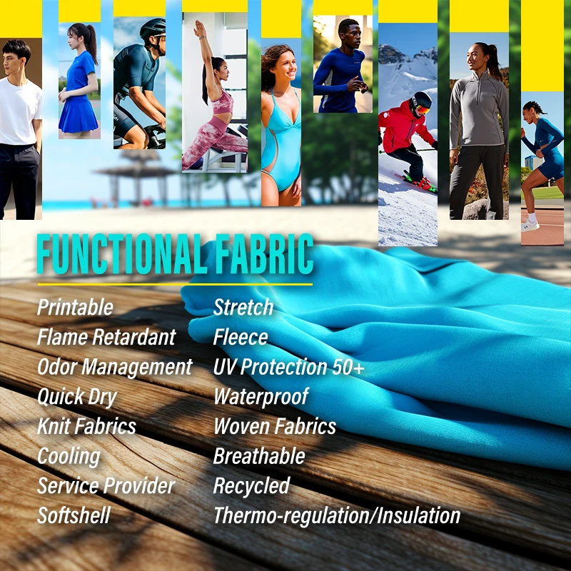 4 Way Stretch Nylon Poly Spandex Mesh Fabric Breathable Interlock for Swimwear Sportswear Tshirts Lingerie for Mattresses