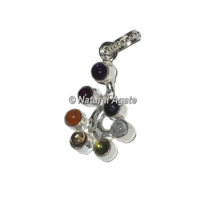 Agate 9 Plate Vastu Pendants | Seven Chakra Pendants