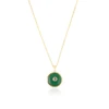 Green Onyx & Purple CZ