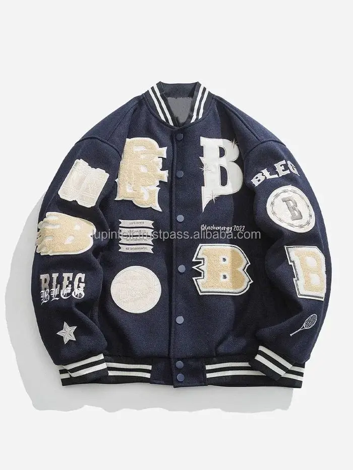 Custom Varsity Jacket Melton Wool Body 100% Cowhide Leather Sleeve ...