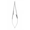 Straight. With lock.  Overall length 6-3/4in (17.1cm).