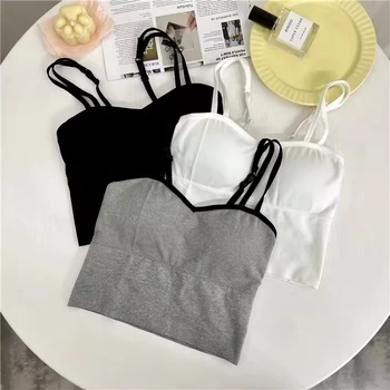 Shoulder beauty back one piece underwear women wrap chest with chest summer outside wearing sports vest girl suspenders