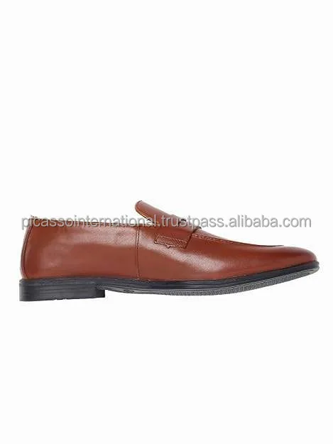 Customized Logo Modern Design Best Quality Formal Casual Office Party Wear Men's Genuine Leather Shoes from Indian Exporter