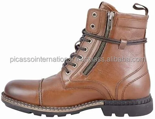 Indian Manufacturer of Superior Quality Wholesale Casual Wear Men's Shoes Genuine Leather Hiking Boots for Bulk Purchase