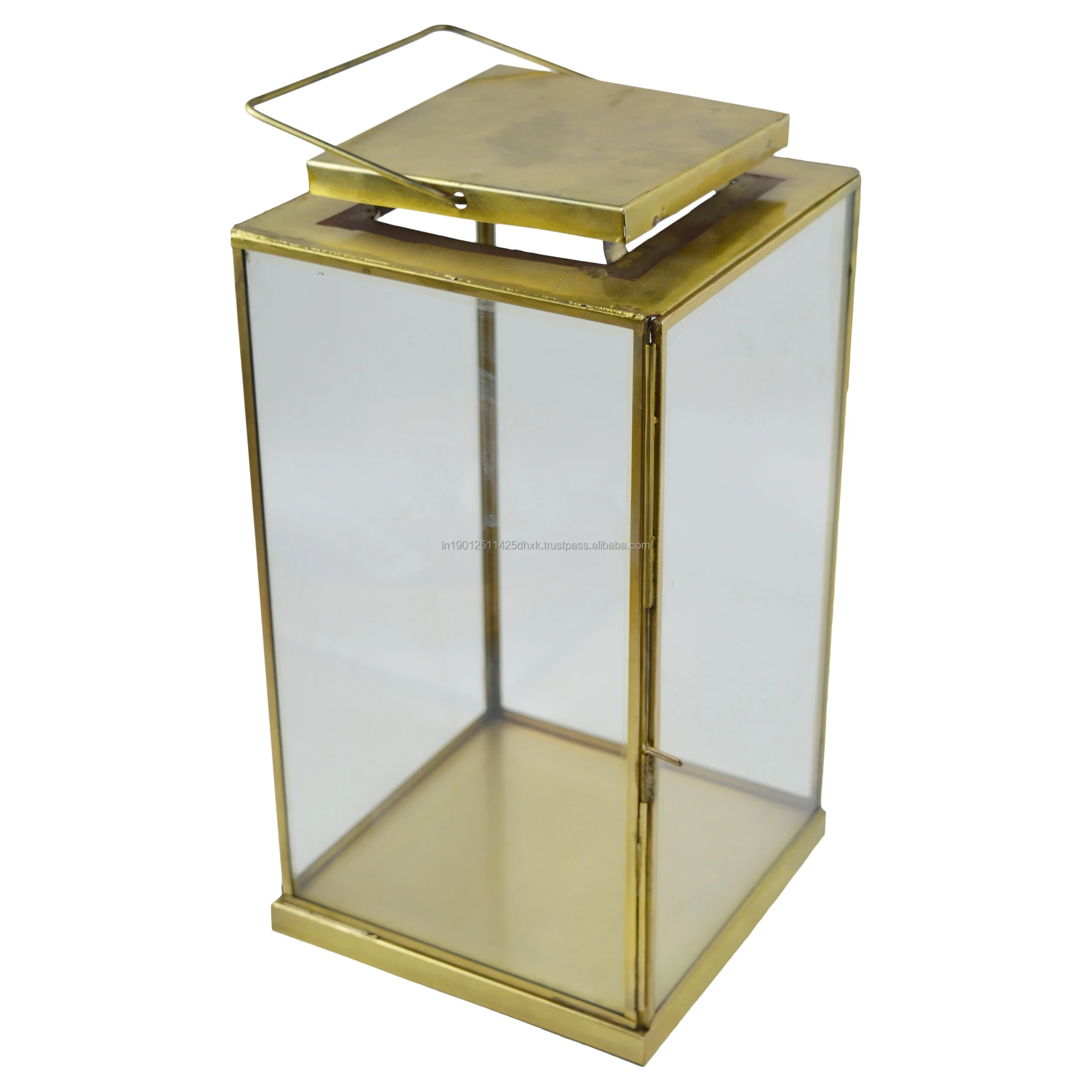 Decorative Mosaic Glass Hurricane Holder Multiple Color Candle Holder