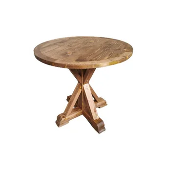 Vintage Rustic Round Farmhouse Table For Banquet Wedding Event Party ...