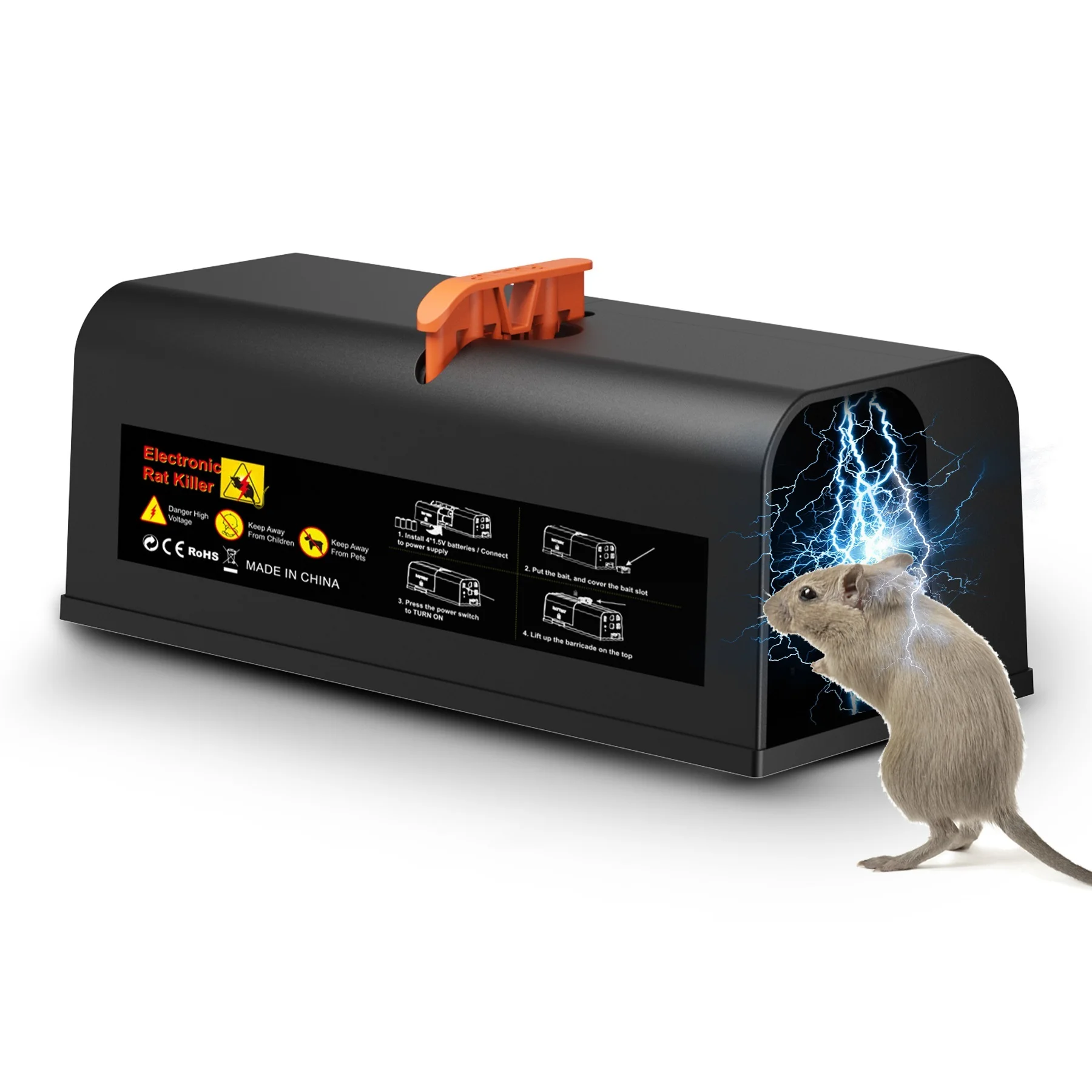 Efficient and Humane Mouse Control with Electric Traps