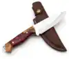 Crimson Red & Natural Burl Brown