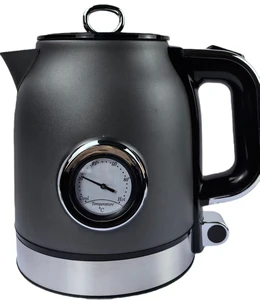 Hot Sale Cordless Double Layer Large Capacity Electric Tea Water Kettle with Water Temperature Gauge Household & Outdoor Use
