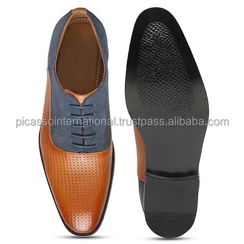 Premium Quality Formal Casual Office Party Wear Men's Full Grain Cow Hide Antique Italian Leather Dress Shoes from India