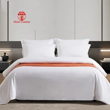 Luxury duvet cover set white sheets hotel linen sheet set  king size comforter set