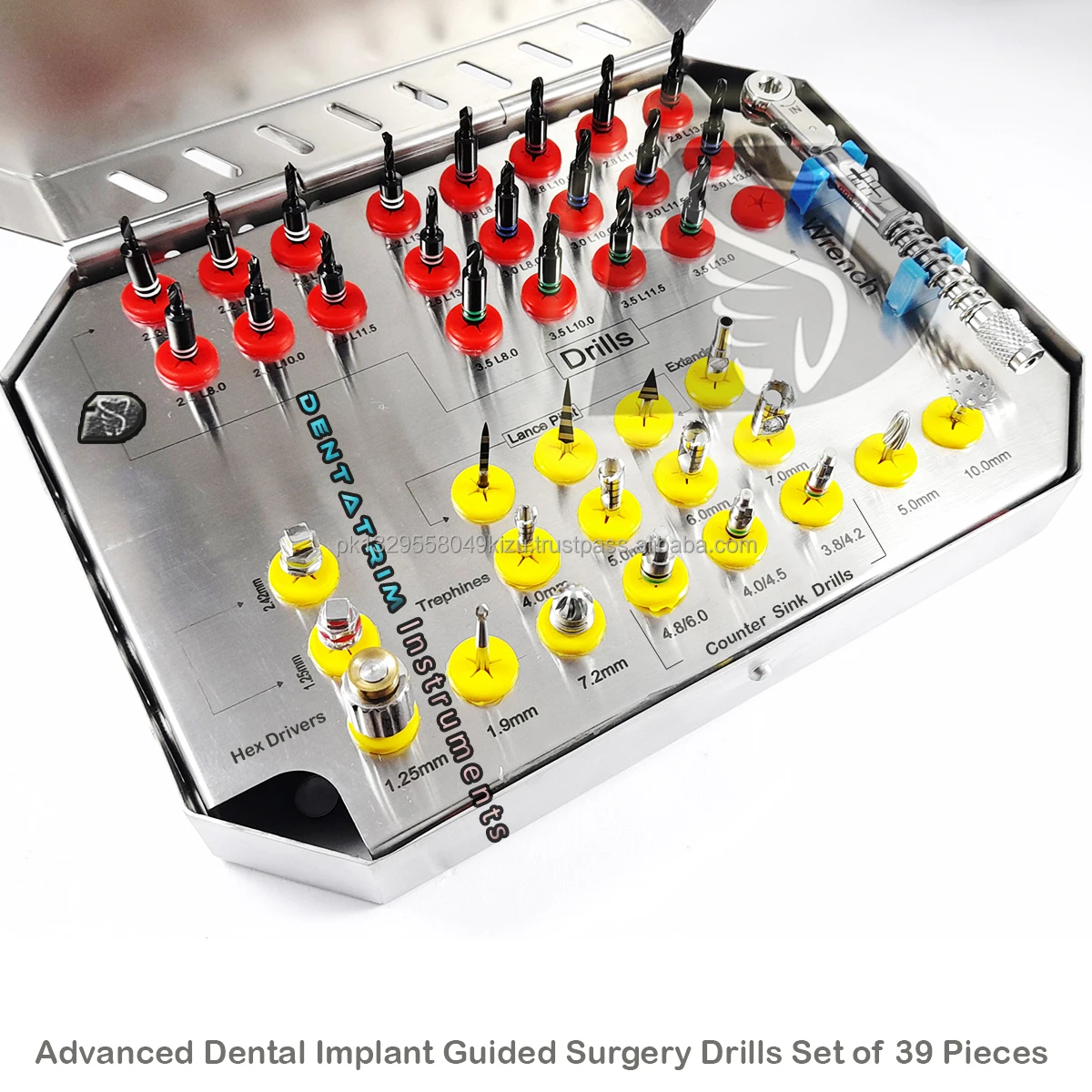 Advanced Dental Implant Guided Surgery Drills Set Of 39 Pieces Custom
