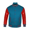 Bleu sarcelle et rouge