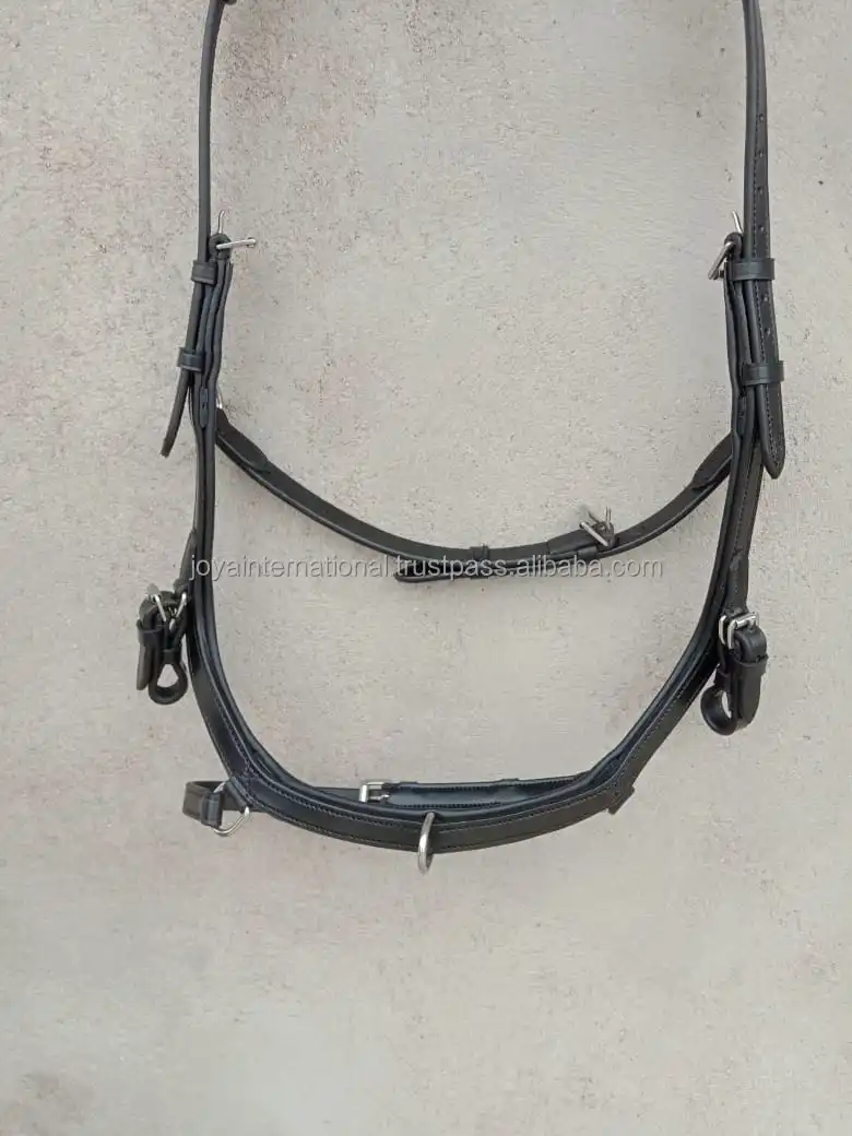 Micklem Horse Bridle With Anatomical Shape Riased Cavesson Leather