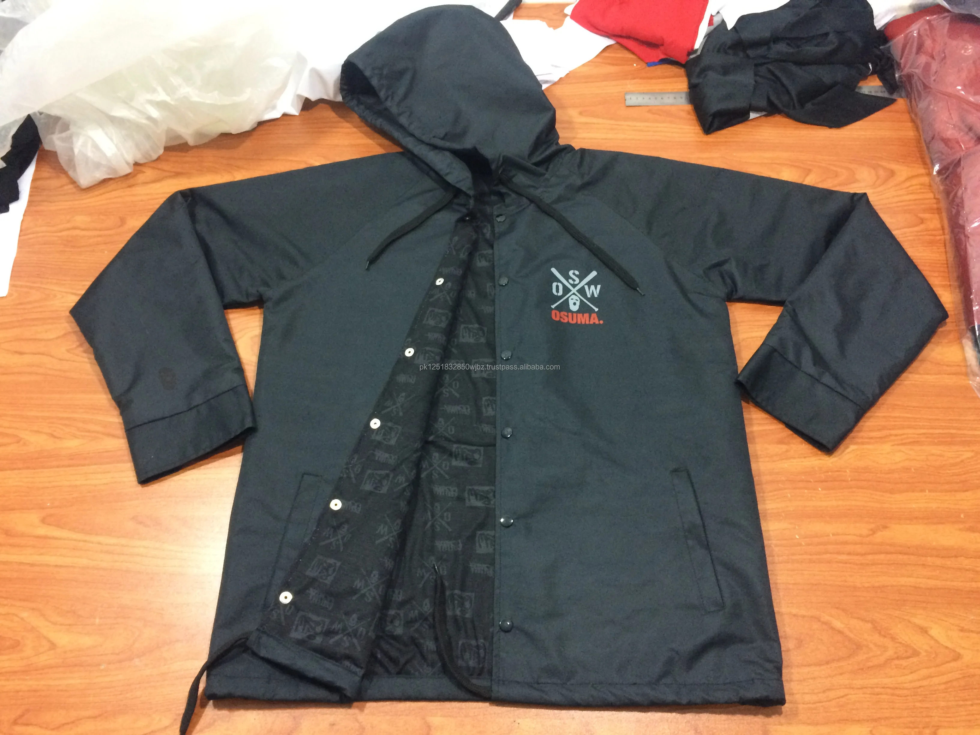 Custom Fashion Men's Winter Plus Size Waterproof Windproof Hooded ...