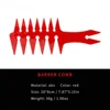 Red Plastic Hair Comb Set