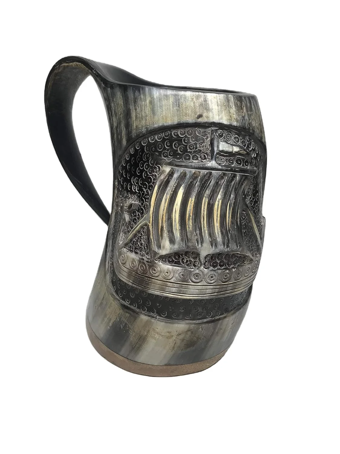 Medieval Viking Drinking Horn Mug Beer Wine Mead Ale Medieval Tankard ...