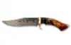 Polished Rose Copper, Deep Amber & Brown Burl Wood