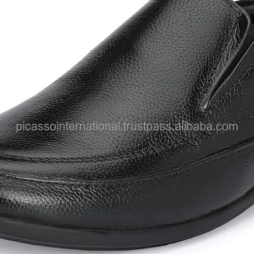 Modern Premium Quality Men's Genuine Leather Dress Shoes Wholesale Slip-On for Formal Casual Office Party Wear Upper Dress Style