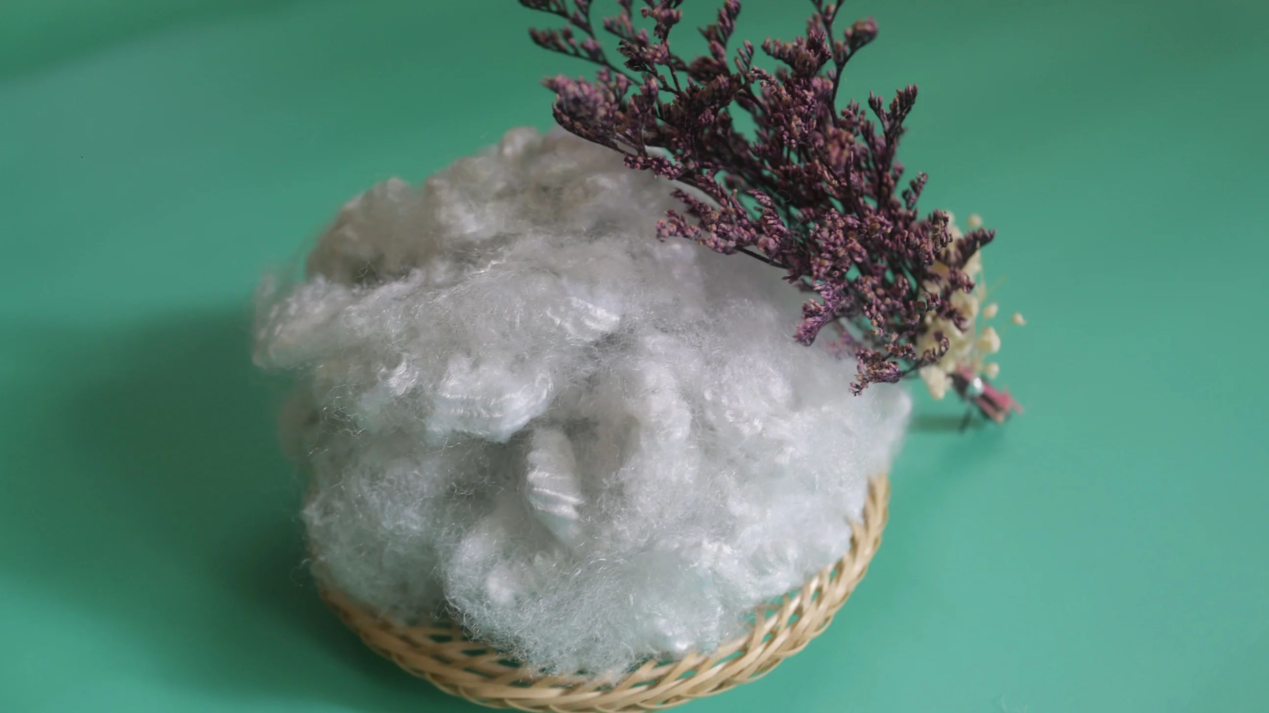 20D H Slick White Hollow 100% Polyester Staple Fibers Recycled PSF Vikohasan Supplier Flame Retardant Glass Filling Spinning