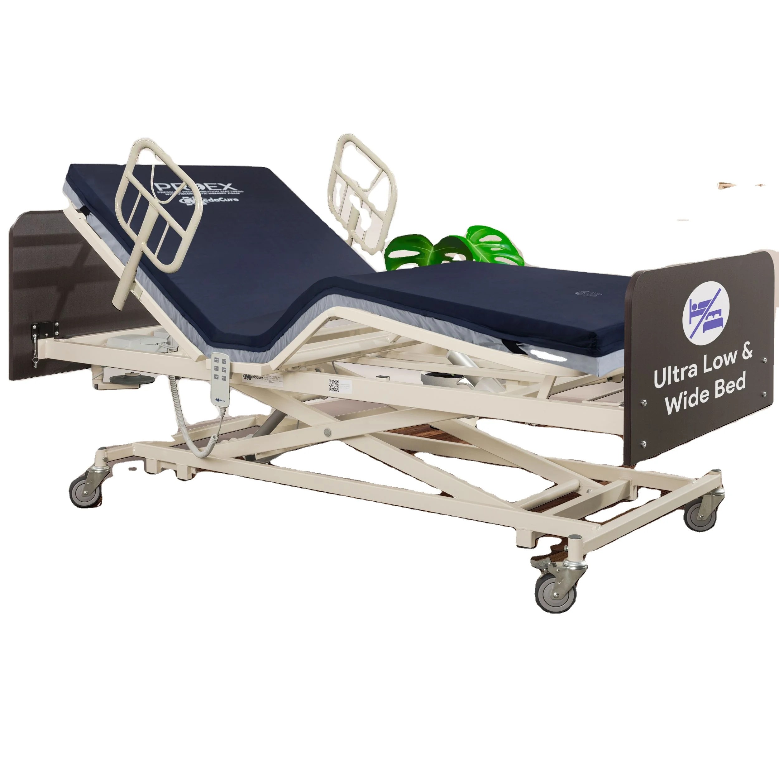 Medacure Ultra Low Bed,Fully Electric Adjustable Hospital Bed For