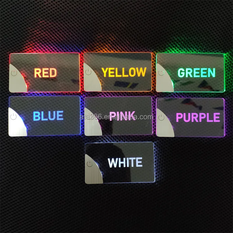 1 Luxury LED Invitation Card Custom Unique Acrylic Light Wedding Card with Envelope Box Laser Cut Wedding Invitation Card