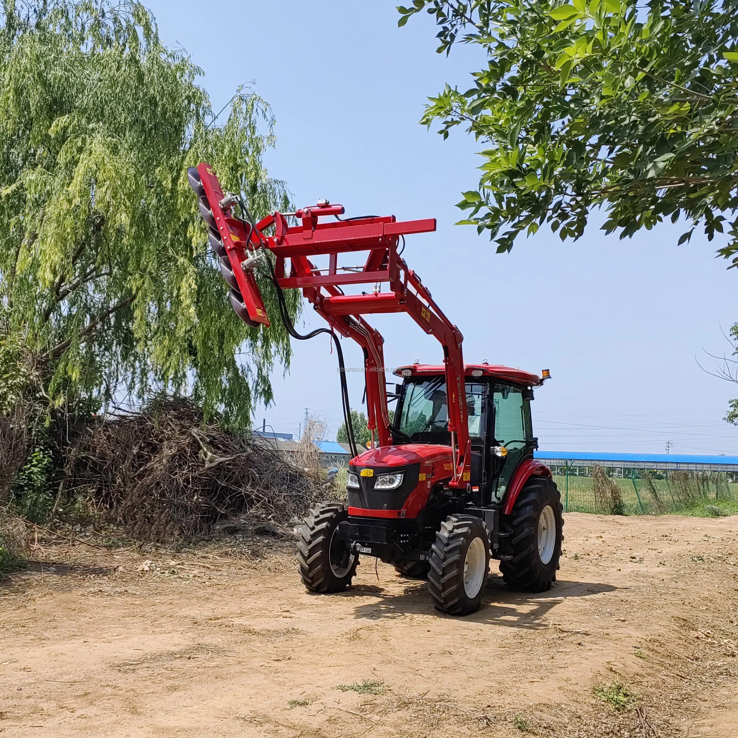 Forestry Machines Lovol Tractor Front End Loader Mounted Hedge Trimmer Implements