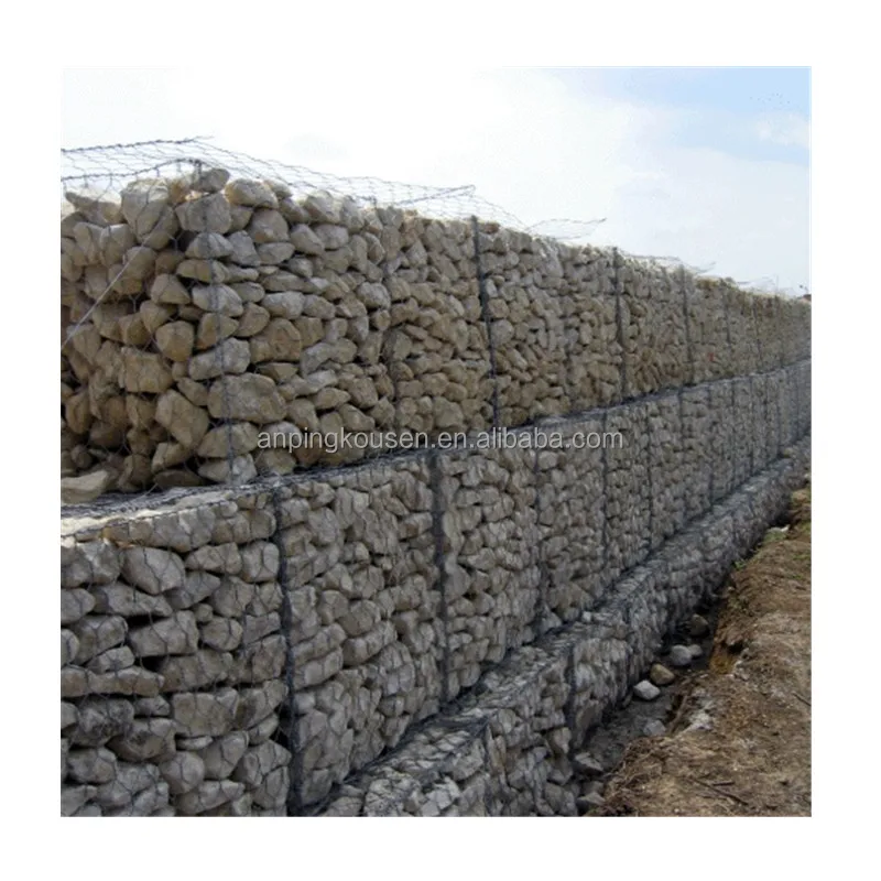 Factory Prices Pvc Coated Galvanized Gabion Wire Mesh Zinc Mattress ...