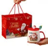 Boîte de couleur et couvercle en silicone (Père Noël)