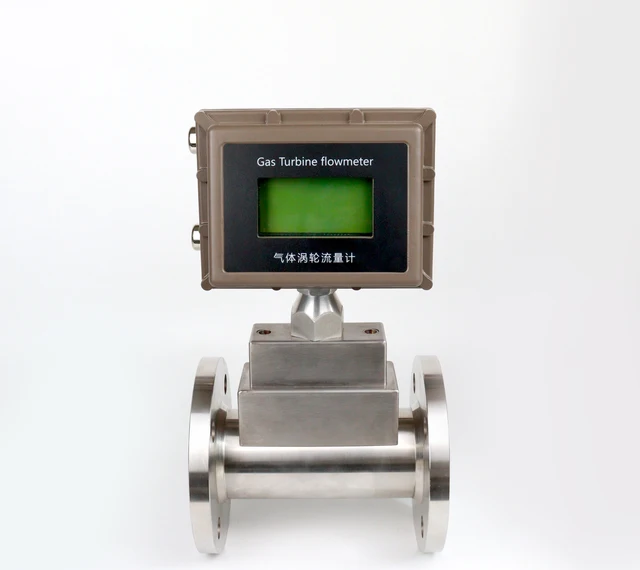 Factory-Digital Pulse Turbine Type Gas Flowmeter Customizable OEM Natural Gas Flow Meter with Remote Transmission for Air Medium