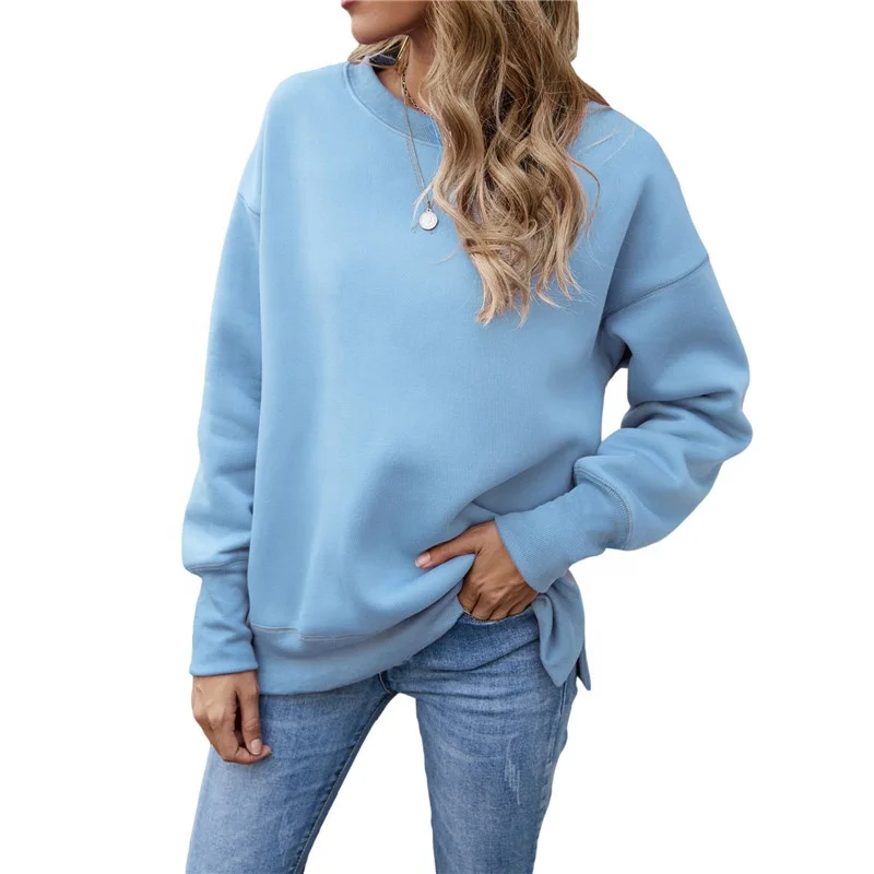 Sudadera Retro De Manga Larga Con Cuello Redondo Y Letras - Buy Largo  Cadera Longitud Sudaderas,Sudadera Con Cuello Redondo Bolsillos  Canguro.,Manga Raglan Sudadera Product on Alibaba.com