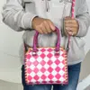 Pink & White Checkered