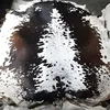 Deep Chocolate Brown and Black Mix With White Edges