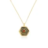 2. Labradorite With Red CZ