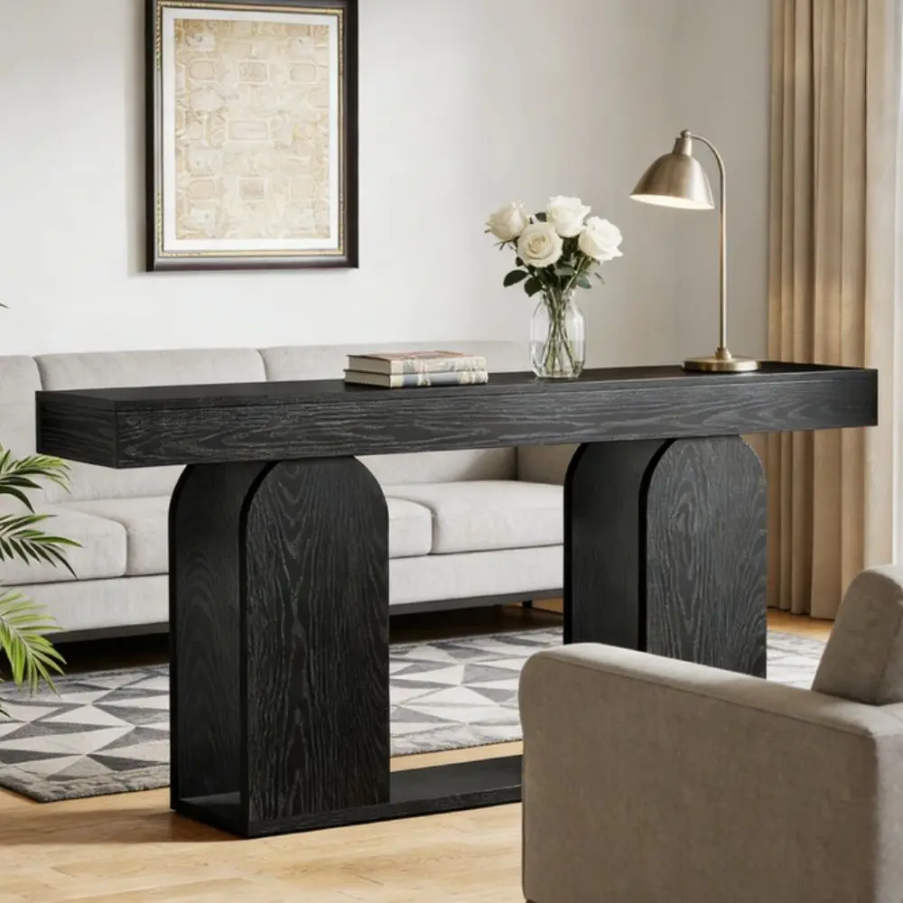 Elvarenae Alder Open-Shelf Console Table — product detail